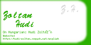 zoltan hudi business card